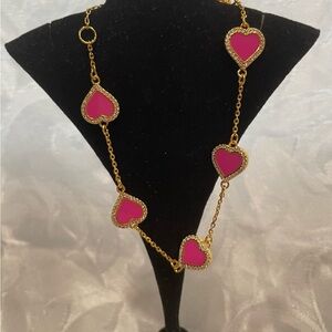 Valentine Special!💕Kate Spade New Gold and Pink Heart Bracelet.